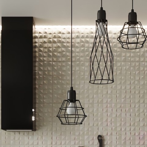 Sollux Lighting Lampa wisząca SUBA 3P czarna