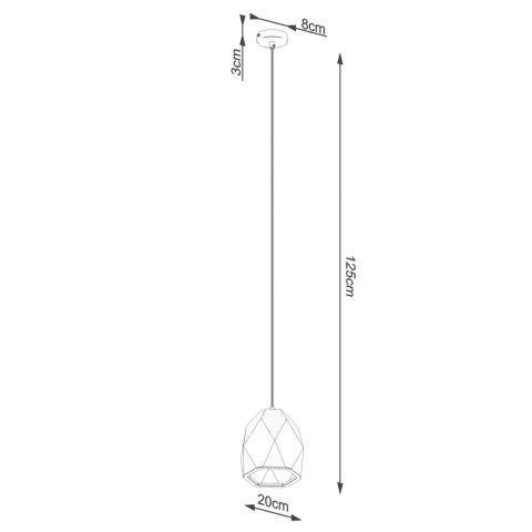 Sollux Lighting Lampa wisząca ceramiczna MINT
