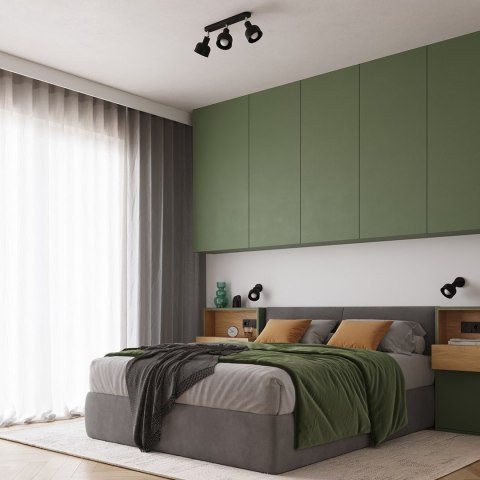 Sollux Lighting Plafon ELBA 2 czarny