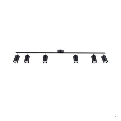 Sollux Lighting Plafon LEMMI 6L czarny