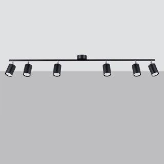 Sollux Lighting Plafon LEMMI 6L czarny
