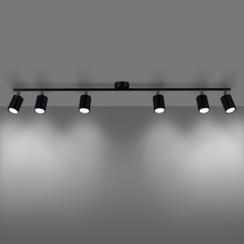 Sollux Lighting Plafon LEMMI 6L czarny