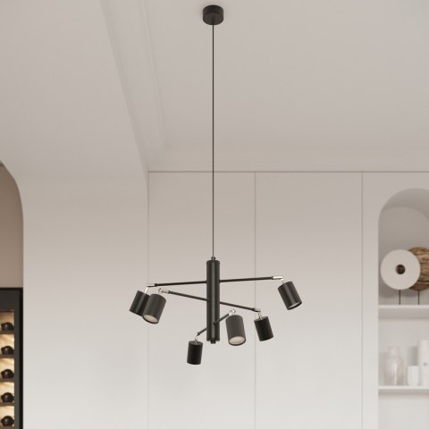 Sollux Lighting Plafon LEMMI 6L czarny