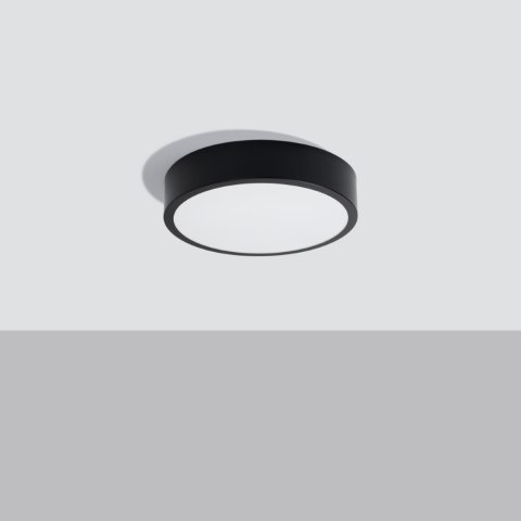 Sollux Lighting Plafon ONYX 30 czarny LED 3000K