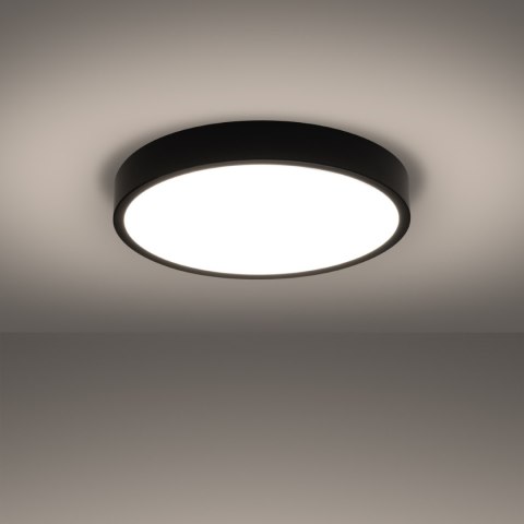 Sollux Lighting Plafon ONYX 50 czarny LED 3000K