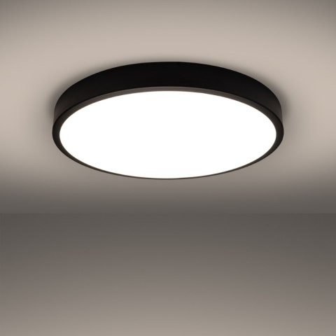 Sollux Lighting Plafon ONYX 60 czarny LED 3000K