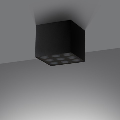 Sollux Lighting Plafon OZZY czarny LED