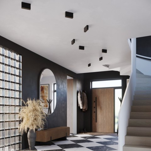 Sollux Lighting Plafon SOLE czarny LED