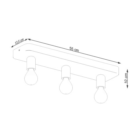 Sollux Lighting Plafon TAVO 3