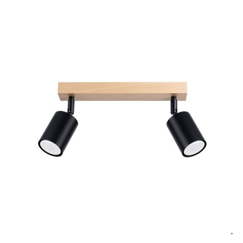 Sollux Lighting Plafon VERDO 2 czarny