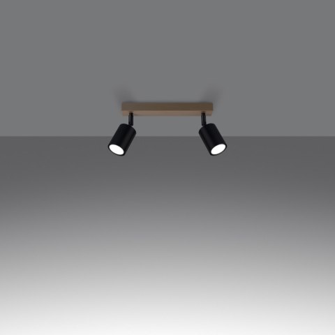Sollux Lighting Plafon VERDO 2 czarny