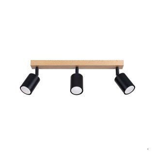 Sollux Lighting Plafon VERDO 3L czarny