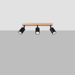 Sollux Lighting Plafon VERDO 3L czarny