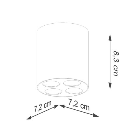Sollux Lighting Plafon ZOE biały LED