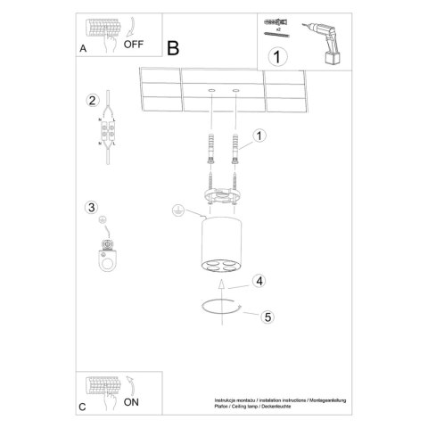 Sollux Lighting Plafon ZOE biały LED