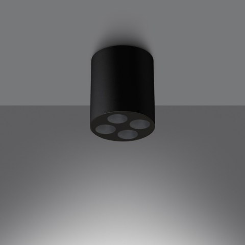 Sollux Lighting Plafon ZOE czarny LED