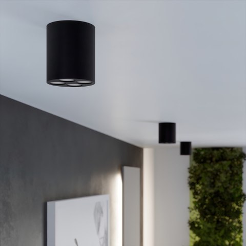 Sollux Lighting Plafon ZOE czarny LED