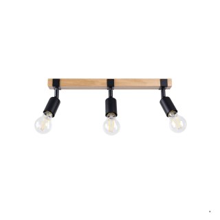 Sollux Lighting Plafon ZUCA 3 czarny