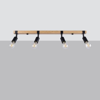 Sollux Lighting Plafon ZUCA 4 czarny