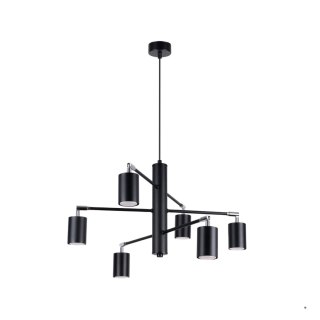 Sollux Lighting Żyrandol LEMMI 6 czarny