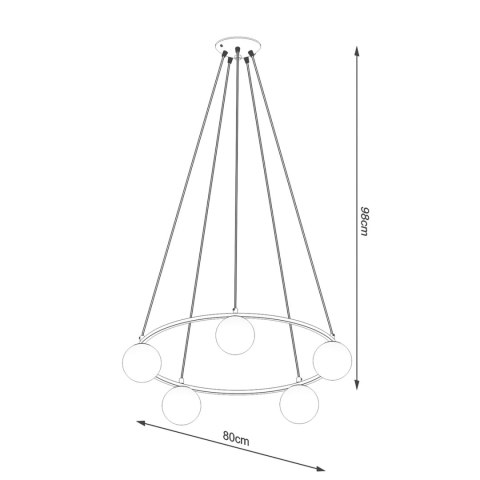 Sollux Lighting Żyrandol YOLI 5
