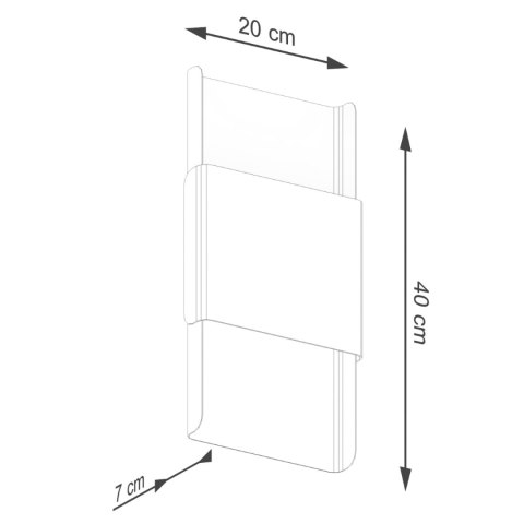 Sollux Lighting Kinkiet DURLIN biały