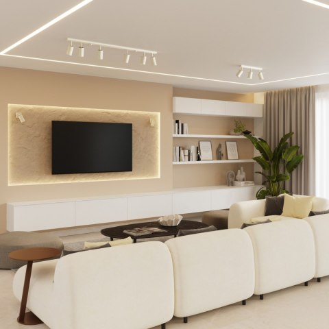 Sollux Lighting Kinkiet RING beżowy