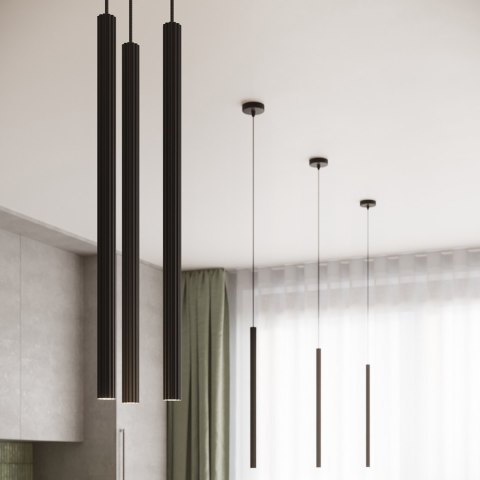Sollux Lighting Lampa wisząca ARCHE 1 czarna
