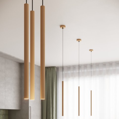 Sollux Lighting Lampa wisząca ARCHE 3P złota