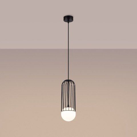 Sollux Lighting Lampa wisząca BRINA 1 czarna