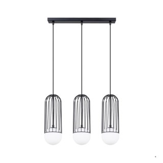Sollux Lighting Lampa wisząca BRINA 3L czarna