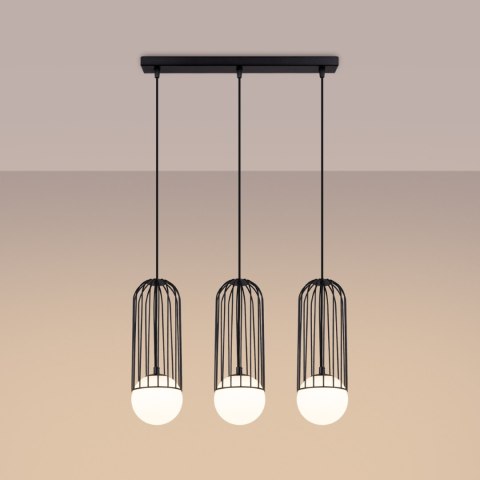 Sollux Lighting Lampa wisząca BRINA 3L czarna
