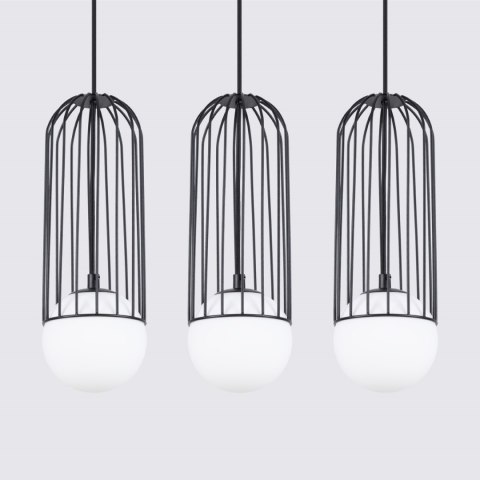 Sollux Lighting Lampa wisząca BRINA 3L czarna