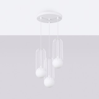 Sollux Lighting Lampa wisząca BRINA 3P biała
