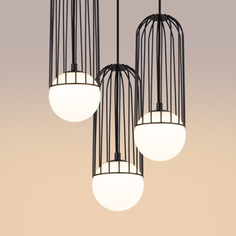 Sollux Lighting Lampa wisząca BRINA 3P czarna
