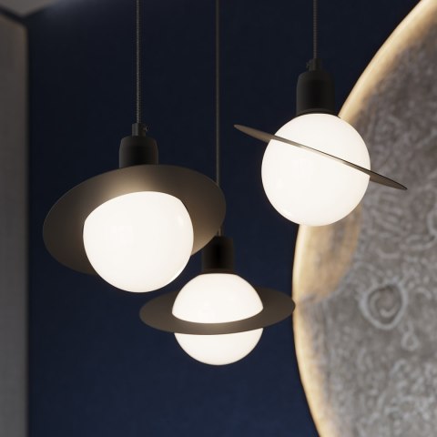Sollux Lighting Lampa wisząca HYPERION 1 czarny