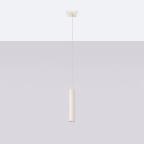 Sollux Lighting Lampa wisząca LAGOS 1 beżowa