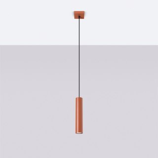 Sollux Lighting Lampa wisząca LAGOS 1 ochra czerwona