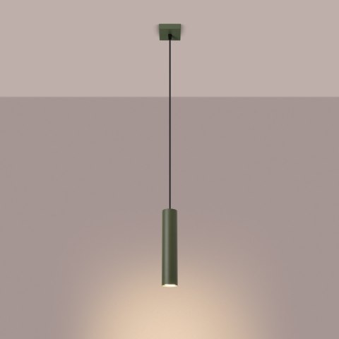Sollux Lighting Lampa wisząca LAGOS 1 zielona oliwka