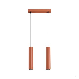 Sollux Lighting Lampa wisząca LAGOS 2 ochra czerwona