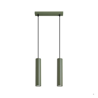 Sollux Lighting Lampa wisząca LAGOS 2 zielona oliwka