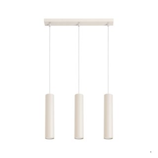 Sollux Lighting Lampa wisząca LAGOS 3L beżowa