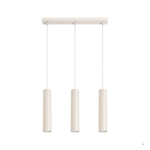 Sollux Lighting Lampa wisząca LAGOS 3L beżowa