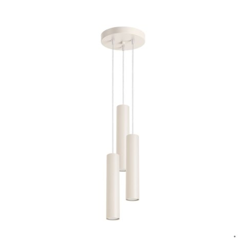 Sollux Lighting Lampa wisząca LAGOS 3P beżowa