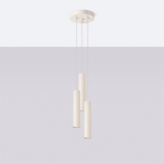 Sollux Lighting Lampa wisząca LAGOS 3P beżowa