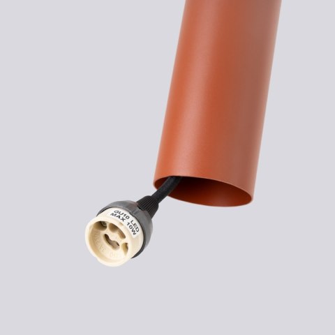 Sollux Lighting Lampa wisząca LAGOS 3P ochra czerwona