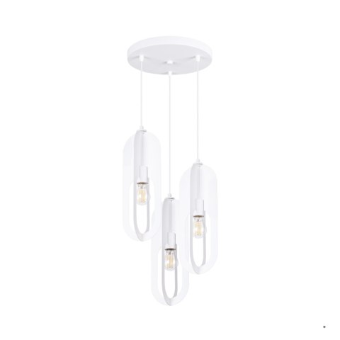 Sollux Lighting Lampa wisząca NICUS 3P biała