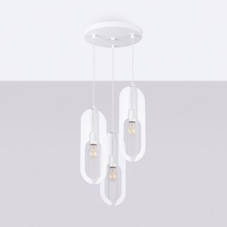 Sollux Lighting Lampa wisząca NICUS 3P biała