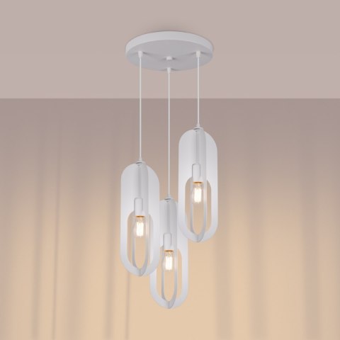 Sollux Lighting Lampa wisząca NICUS 3P biała
