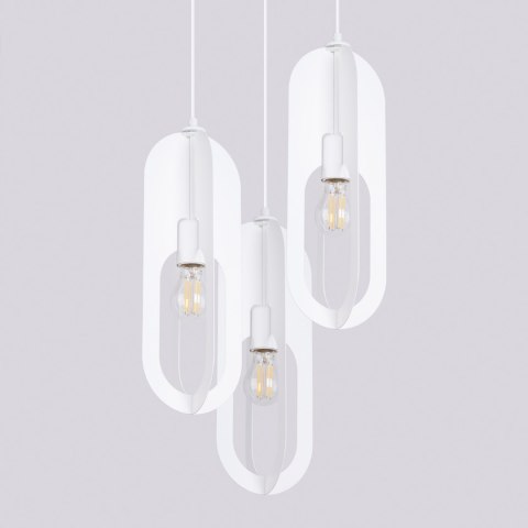 Sollux Lighting Lampa wisząca NICUS 3P biała
